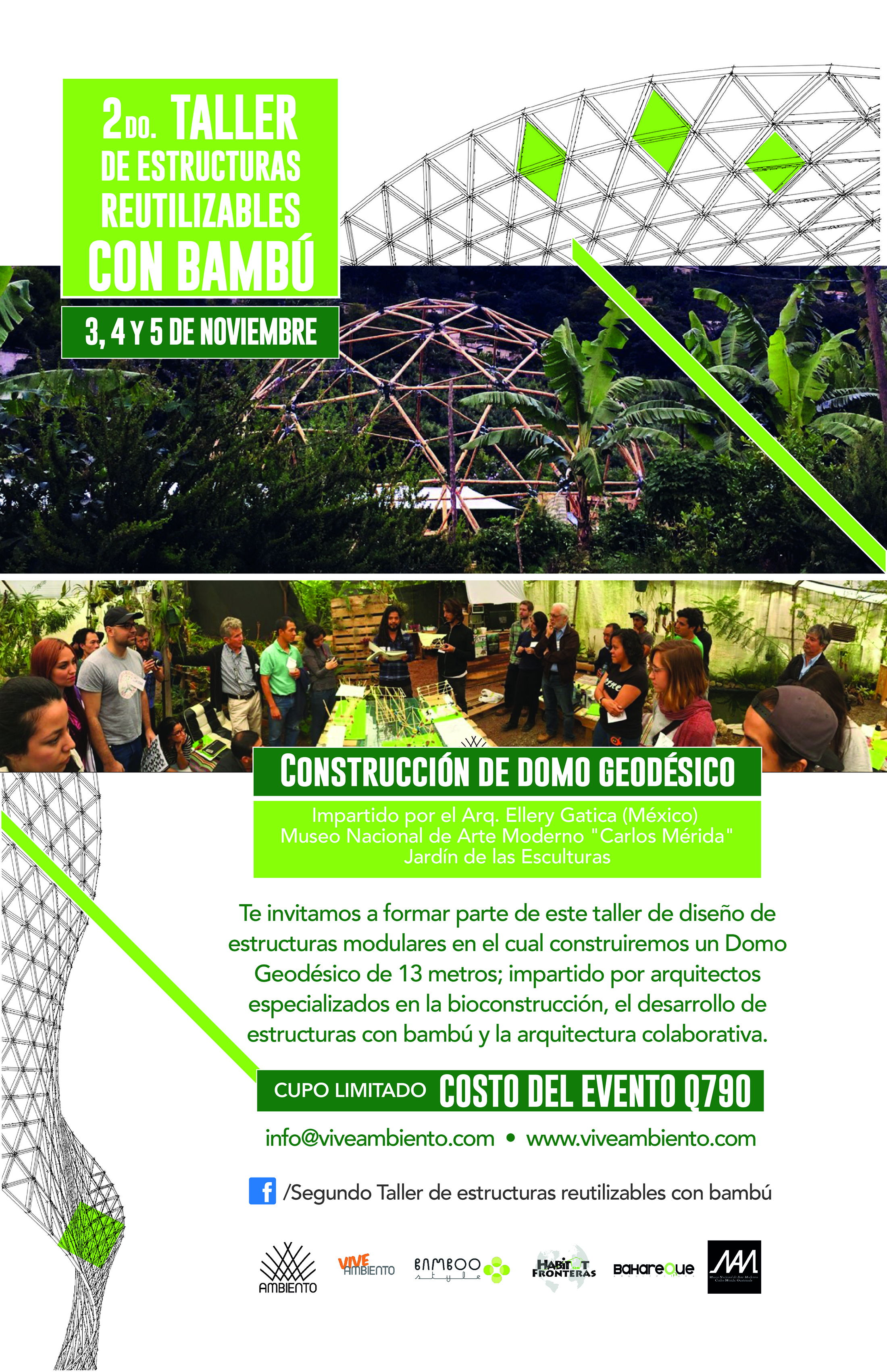 Taller Estructuras Reutilizables Guatemala Bambu